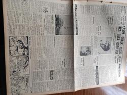 Vatan Gazetesi - 26 Nisan 1957 - Ortadoğu'da Dört Mühim Hadise Var - Celal Bayar Bakanlar Kurulu İle Kıbrıs Mevzuunu Görüştü - Havalarda 70.000 Kilometre Yazan Ahmet Emin Yalman Köşe Yazısı - Döviz Kaçakçılığı Yapan Renade Dorsy İsimli Güzel Bir Alman Kadını Yakalandı - Ege Bölgesinde Deprem Büyük Hasar Yaptı - New York Times Diyor ki Makarios'un Serbest Bırakılmasının Faydası Olmamıştır - Çanakkale Türk'ün Kahramanlık Destanı Yazan Alan Moorehead Yazı Dizisi - Eflatun Kız Yazan Nihal Yeğinobalı Yazı Dizisi - Sanat Dünyasından Haberler - Makbet Çin'ceye Çevriliyor - Süleymaniye Kütüphanesi Dün Törenle Açıldı - Yazar Françoise Sagan İyileşti - Ramazan Köşesi - Perde Arası Yazan Burhan Arpad - Şevkiye May Ve Ali Sururi Kulis Arasında Rol Sıralarını Bekliyor Fotoğraf - 1001 Gece Masalları Hazırlayan Suat Taşer Yazı Dizisi - İstanbulspor Cihat Arman'a Dair Dün Bir Tebliğ Yayınladı - Amerika Ordulararası Basketbol Şampiyonluğunu Kazandı - Fenerbahçe Galatasaray Maçına Hazırlanıyor - At