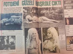 Pazar Haftalık Aktüalite Sinema Tiyatro Müzik ve Magazin Dergisi - 27 Ekim 1972 - Sayı:840 - Seyyal Taner - Nadia - Feyzi Tuna - Burhan Tekinliğ - Salih Güney - İpek Güney - Kuzey Vargın - Zuhal Tan, Nil Göncü'nün ardından Yeşilçam bir kurban daha verdi - Nil Başak - Ender Çerçioğlu - Fotojeni güzeli başrole çıktı - Behçet Nacar - Tursil Deterjan Reklamı - Kerem Bozbay - Zeynep Değirmencioğlu - Elia Kazan - Zeynep Değirmencioğlu - Şarkıları ''Ömür Boyu'' sürmedi - Berkant - Serpil Örümcer - Bayan Bacak - Nadia'nın şansı yaver gidince eski plak satıcısı başrol oyuncusu oldu - Seyyal Taner Avrupa'da plak kapağı modeli oldu - Operacı Altan Günbay sinemanın en ateşli ''aşk ilahı'' oluverdi - Altan Günbay - Türkan Erdem fotoğraf ve haberi - Tam Takım Dergi