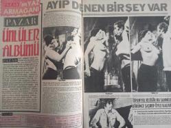 Pazar Haftalık Aktüalite Sinema Tiyatro Müzik ve Magazin Dergisi - 2 Ağustos 1974 Sayı:932 - Leyla Sayar - Neri Neril - Ayıp denen bir şey - İrfan Atasoy - Figen Han - Fatma Belgen - Eşref Kolçak - Muhterem Nur - Emel Özden - Mehmet Çelebi - Necmi Üstürk - Melek Görgün - Arda Uskan - Seyyal Taner - Tamer Yiğit - Rukiye Yiğit - Melek Görgün -Necla Güler - Hediye Erdal - Erdem Arıkan - Güngör Tekin - Mehmet Öner - Mehmet Çınarlı - Nur Özdemir - Belkıs Özener - Gamze Öz - Erdinç Öz  - Turgay Oylum - Serdar Gökhan - Pakize Suda - Nazan Şoray - Mine Mutlu Dev Posteri - İlknur Taçbaş - ''Bağış için ne bekliyorlar?'' - İhsan Demirel - Ekrem Kofoğlu - Mualla Tokay - İsmet Kaya - Safa M. Yurdanur - Nebahat Çehre - İsmail Sucu - Selma Güneri - Türkan Şoray - Zeki Müren - Emel Sayın - Hülya Koçyiğit - Cüneyt Arkın - Tarık Akan - Muazzez Abacı - Orhan Gencebay - Ayhan Işık - Prenses Banu - Eddie Foster - Debbie Reynolds - Tanju Korel - Mahmut Bilgiç - Nükhet Egeli - Posterli Tam Takım Dergi