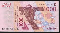 ** BATI  AFRİKA  DEVLETLERİ - SENEGAL ( 1.000 * FRANCS - K ) 2003 - ÇİL