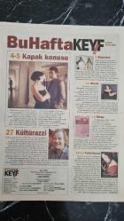 HÜRRİYET KEYİF GAZETESİ 6 MART 2005 JUDE LAW JULİA ROBERTS'lı DAHA YAKLAŞ GÖSTERİMDE ALDATMA OYUNLARI -İHANETE SADIK KALANLARIN FİLMİ ÖMÜR GEDİK- EZGİ BAŞARAN PANDORANIN KUTUSUNU DANSLA AÇIYORLAR - AYDA KAYAR PLEVNEDE BİR AVUSTRALYALI.- IAN CALDWELL VE DUSTIN THOMASON 4 ÜN KURALI.- KEREM GÖRSEV BEĞENMEDİĞİM ALBÜMÜ KARDEŞİM YAPSA BASMAM.- EBRU ŞALLI HAMİLELİKTE SAĞLIKLI VE GÜZEL KALMAK.- HARVEY KEYTEL TÜRKİYEYE GELİYOR.- İSTANBULDA BİR YAHUDİ AİLESİ BRİGİTTE PESKİNE.- ANLAT İSTANBUL SİNEMALARDA.