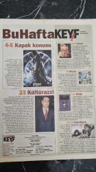 HÜRRİYET KEYİF GAZETESİ 5 EYLÜL 2004  CEHENNEM MELEĞİ HELLBOY.- ŞREK 2 .- ÇAĞLAYAN ÇEVİK BİRANIN TARİHİ YAZILDI .- KORKUNÇ KAYNANANIN ÇEKİMLERİ TAMAMLANDI JENNİFER LOPEZ .- ERGUNER KONSERİNDE IRAK PROTESTOSU.- SUHA YAVUZ EMİNEM .