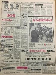 HÜRRİYET GAZETESİ 2 MAYIS 1965 YIL :18 SAYI :6106---Rusya dan daha çok anlayış bekliyoruz ---Hırsız genç :Nişanlımın hiç bir şeyden  haberi yok dedi ---Tam üç yüz dolar  borçla işe  başladım :Bugün  milyonerim ---Karısını 22 yerinden  bıçaklayan  Şamil Ankara da yakalandı ---Efes te  dün  prangalı  esir kızlar  haraç  mezar satıldı --Atina da  solcu işçiler  dün polislerle çatıştı ----Erkek neden  ihanet eder ?--Bir çobanın tırnaklarını sökerek 1,500 lirasını alıp sonra bıçakladılar --Milli Takımımız Bükreş te Romanya ile  karşılaşıyor --Ümit Milli Takımımız da Romanya  Ümitleri ile Dolmabahçe  de oynuyor ---Batı Almanya Canlı Sülük İstedi --Işık :Demek ki icap  ettiği zaman böyle şeyler  zaruri oluyor dedi ---