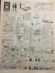 HÜRRİYET GAZETESİ 2 MAYIS 1965 YIL :18 SAYI :6106---Rusya dan daha çok anlayış bekliyoruz ---Hırsız genç :Nişanlımın hiç bir şeyden  haberi yok dedi ---Tam üç yüz dolar  borçla işe  başladım :Bugün  milyonerim ---Karısını 22 yerinden  bıçaklayan  Şamil Ankara da yakalandı ---Efes te  dün  prangalı  esir kızlar  haraç  mezar satıldı --Atina da  solcu işçiler  dün polislerle çatıştı ----Erkek neden  ihanet eder ?--Bir çobanın tırnaklarını sökerek 1,500 lirasını alıp sonra bıçakladılar --Milli Takımımız Bükreş te Romanya ile  karşılaşıyor --Ümit Milli Takımımız da Romanya  Ümitleri ile Dolmabahçe  de oynuyor ---Batı Almanya Canlı Sülük İstedi --Işık :Demek ki icap  ettiği zaman böyle şeyler  zaruri oluyor dedi ---
