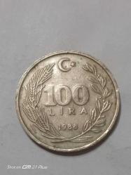 TÜRKİYE CUMHURİYETİ 100 LİRA 1988  ÇÇT