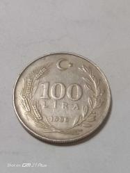 TÜRKİYE CUMHURİYETİ 100 LİRA 1988  ÇÇT