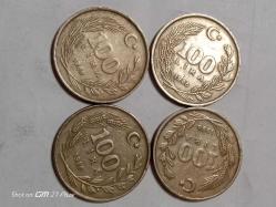 TÜRKİYE CUMHURİYETİ 100 LİRA 1988  ÇÇT