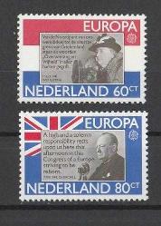 1980 Hollanda Europa Cept Ünlüler Tam Seri MNH