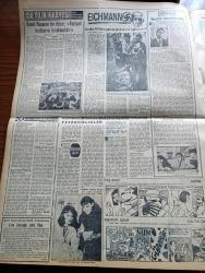 Vatan Gazetesi - 17 Ocak 1961 - Ahmet Emin Yalman Köşe Yazısı - 147'lere Ait Muhtıra Turhan Feyzioğlu'na verildi - Ekrem Alican Dün 3. Partinin Kuruluşu Ay Sonuna Kaldı Dedi - Sabıklar Yarın Yakınlarıyla Görüşecek - Başkan Cemal Gürsel Çankaya'ya Taşındı - Kurucu Meclis'te Tartışmalı İlk Oturum Dün Yapıldı - Anayasa Ve Seçim Kanunu Marta Kadar Hazırlanacak - Amerika 43 Milyon Dolar Daha Bağışladı - Maliye Bakanı Kemal Kurdaş - Aziz Nesin'in Romanı Kağnı Gölgesindeki İt Yazı Dizisi - Temsilciler Meclisi Üyelerini Tanıtıyoruz - Remziye Baturbaygil - Nuri Kınık - Necip San - Türk Kültür Derneklerine Çağrı Yazan Behçet Kemal Çağlar Köşe Yazısı - 55'ler Ve Ötesi Röportaj Mesut Özdemir Yazı Dizisi - Hoş Memo Karikatür - Eyüp Verem Dispanserinde 12578 Hasta Muayene Oldu - Emil Galip Sandalcı Köşe Yazısı - Eichmann - Naziler Filistin'e Yapılan Göçlerle Çok İlgileniyordu - 150 Yılın Hikayesi Osmanlı İmparatorluğunda Batılılaşma Cereyanı Yazan Enis Tahsin Til Yazı Dizisi - Yassıada Duruşması