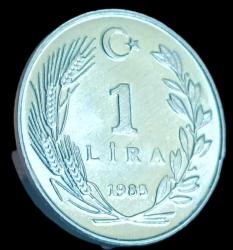 1985 1 Lira Çil aliminyum 1.10g
