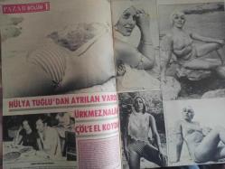 Pazar Haftalık Aktüalite Sinema Tiyatro Müzik ve Magazin Dergisi - 1976 Yılı - Sayı:1036 - Seher Şeniz - Nalan Çöl - Hülya Tuğlu'dan ayrılan Varol Ürkmez, Nalan Çöl'e el koydu - Müjde Ar için zor günler başladı - Nilüfer Koçyiğit - Bekir Çelenk - Canan Candan - Burçin Bozhan - Prenses Banu, Mısır'da tatilin tadını çıkarıyor - Nil Burak açık konuştu - Alev Aldın - Ceyda Karahan - Arzu Okay - Julie Long'un tek parolası var - Handan Adalı - Mine Kolyinçu - Nigar Uluerer - Yüksel Üstkan - Nurten Bulman - Siret Aslan - Azmi Yılmaz - Metin Yılmaz - Feri Cansel - Kolombo Hüsnü fotoromanı - Ata Saka - Yeşim Yükselen - Aydemir Akbaş - Arif Keskiner fotoğraf ve haberi - Tam Takım Dergi