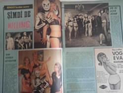 Pazar Haftalık Aktüalite Sinema Tiyatro Müzik ve Magazin Dergisi - 17 Haziran 1967 - Sayı:560 - Fatma Girik - Gönül Yazar - Ringo'lardan sonra şimdi de Killing - Yılmaz Atadeinz - Mine Soley - Koncay Şenay - Hüseyin Zan - Mete Mert - Yıldırım Gencer - Suzan Avcı - Enver Dönmez - Pervin Par - İrfan Atasoy - VOG EVA Külot Reklamı - Avrupa dördüncüsü Yelda Gürani Amerika'ya gitti - Bir festivalin ardından - Yılmaz Duru - Avni Tolunay - Erol Günaydın - Fatma Girik - Yılmaz Güney - Behlül Dal - Yılın Oyuncusu Fatma Girik oldu - Silvana Mangano - Sevil Hasman, Yeşilçam'ı önemsemiyor - Hanımlar sizin için - Zeynep Berk - Gönül Yazar falınıza bakıyor - Yatağı ve arabası dışında her şeyi haciz edildi - Buren Saat Reklamı - ''Kabahat Bende'' fotoğraf ve haberi - Tam Takım Dergi