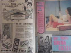 Pazar Haftalık Aktüalite Sinema Tiyatro Müzik ve Magazin Dergisi - 3 Haziran 1967 - Sayı:558 - Zeynep Aksu - Sevda Nur - Turhan Gürkan, Agah Özgüç ve Meftun Olgaç bildiriyor - Ekrem Bora - Selma Güneri - Matis Clabde - Ayfer Feray Semiramis Pekkan - Ekrem Bora - Memduh Ün - Beyaz perdeye ilk adım - Zeynep Aksu - 1967 Türkiye Sinema Güzeli - Rolleri Paylaştılar - Hülya Koçyiğit - Cüneyt Arkın - Pazar ekibi bildiriyor - Gülsün Kamu fırtınası İzmir'de esiyor - Hanımlar sizin için - Zeynep Berk - Yıldızlar ve Falınız - Leyla Sayar fala bakıyor - biraz kilo vermek istiyorsanız - Fikret Hakan Olunca... - Sevda Nur - Oya Peri - Bergama'da yeni bir aşk doğuverdi - Oya Peri - Sevda Nur fotoğraf ve haberi - Tam Takım Dergi