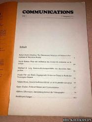 COMMUNİCATİONS : INTERNATİONALE ZEİTSCRİFT FÜR KOMMUNİKATİONSFORSCHUNG / INTERNATİONAL JOURNAL OF COMMUNİCATİON RESEARCH / REVUE INTERNATİONALE DE LA RECHERCHE EN COMMUNİCATİON / 1-1979 / VERLAG HANS RİCHARZ / İNGİLİZCE , ALMANCA VE FRANSIZCA KİTAP (ULUSLARARASI İLETİŞİM ARAŞTIRMALARI DERGİSİ)