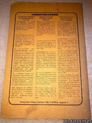 COMMUNİCATİONS : INTERNATİONALE ZEİTSCRİFT FÜR KOMMUNİKATİONSFORSCHUNG / INTERNATİONAL JOURNAL OF COMMUNİCATİON RESEARCH / REVUE INTERNATİONALE DE LA RECHERCHE EN COMMUNİCATİON / 1-1979 / VERLAG HANS RİCHARZ / İNGİLİZCE , ALMANCA VE FRANSIZCA KİTAP (ULUSLARARASI İLETİŞİM ARAŞTIRMALARI DERGİSİ)