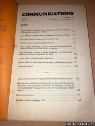 COMMUNİCATİONS : INTERNATİONALE ZEİTSCRİFT FÜR KOMMUNİKATİONSFORSCHUNG / INTERNATİONAL JOURNAL OF COMMUNİCATİON RESEARCH / REVUE INTERNATİONALE DE LA RECHERCHE EN COMMUNİCATİON / 2-3/1979 / VERLAG HANS RİCHARZ / İNGİLİZCE , ALMANCA VE FRANSIZCA KİTAP (ULUSLARARASI İLETİŞİM ARAŞTIRMALARI DERGİSİ) 120-347 SAYFA ARALIĞI
