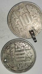 2 ADET TÜRKİYE 1937 10 KURUŞ