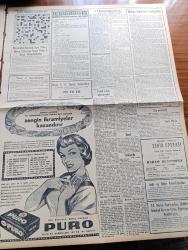 Vatan Gazetesi - 6 Şubat 1961 - Yeni Türkiye Partisi Tüzüğünü Açıklıyor - Başkanlık Ekrem Alican Başkan Yardımcılığı İse Enver Adakan'ın Uhdesinde Olacak - Ragıp Gümüşpala İl Temsilcileri İle Görüşüyor - Santa Maria Dün Portekiz'e Verildi - Kaybolduğu Bildirilen Çaltı Şilebi Haliç'te Duruyor - Yüksek Adalet Divanı Başkanı Salim Başol Ankara'da - Adnan Menderes'i Kızdıran İsveçli Yazar Barbara Karabuda Geldi - Maliye Bakanı Kemal Kurdaş'ın Konuşması - Aziz Nesin'in Romanı Kağnı Gölgesindeki İt Yazı Dizisi - Et Fiyatları Mevsim İcabı Yükseliyormuş - Emil Galip Sandalcı Köşe Yazısı - Boyahane Cinayeti - Arı Bisküvileri - 1960 Amerikası Yazan Doçent Doktor Nermin Abadan Yazı Dizisi - Taş Devri Çizen Mıstık - Tonton Agah Çizgi Roman Sade Yalçın - Burç Falı - Lozan Kulübünün Çalışmaları - Devlet Tiyatrolarında Yeni Oyunlar - Puro Tuvalet Sabunu - Bulmaca- Kasımpaşa Ve Çamur Beşiktaş'ı Durduramadı - Fenerbahçe Ankaragücü'ne 9 Gol Attı - Spor Toto Neticeleri - Galatasaray Baskette Şampiyon