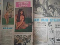 Pazar Haftalık Aktüalite Sinema Tiyatro Müzik ve Magazin Dergisi - 4 Mart 1967 - Sayı:545 - Eva Andersen - Nilüfer Aydan - Sıcağı sıcağına... - Gülbin Eray - Nilüfer Aydan - Güven Erte - Gülsün Kamu - Altan Erbulak - Faşing yerli sinemada - POP Deterjan Reklamı - Yusuf Sezgin gizlice askere gitti - Beş aydır sevişiyor ve susuyorlardı sonunda konuştular - Ediz Hun - Sema Özcan - Turist Eva önce striptizci sonra da film yıldızı oldu - Yerli Bond'un yeni sevgilisi Dursune Şirin - Hanımlar Sizin İçin-  Zeynep Berk - Zayıflatıcı Banyo - Feridun Çölgeçen Türkan Şoray'ın Falına Bakıyor - Patrica Carli - Orhan Günşiray kulübünden memnun - Ev arıyorlar - Alev Oraloğlu - Öztürk Serengil - ''Gizli Aşk'' ortaya çıkınca Nilüfer Aydan açıkladı fotoğraf ve haberi - Tam Takım Dergi