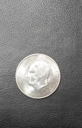 1960 İHTİLAL HATIRA GÜMÜŞ 10 LİRA ÇİL KONDİSYONDA