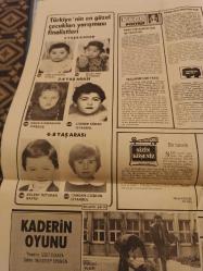 Kelebek Ev Gazetesi  Manşet sayfası - 9 Kasım  1981  Pazartesi - Nil Burak,Bedia Akartürk, Türkçe mankenler kraliçesi yarışması finalistleri , Türkiye ninen güzel çocukları finalistleri
