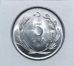 5 Lira 1977 Herkese Ekmek Ve Konut