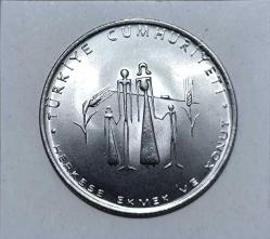 5 Lira 1977 Herkese Ekmek Ve Konut