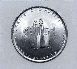 5 Lira 1977 Herkese Ekmek Ve Konut