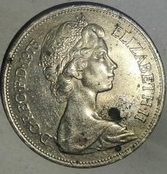 İNGİLTERE 1975  10 PENCE