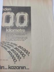 10 Nisan 1984 - Mobil Süper Motor Yağı Reklamı - Şimdi Mobil Super kutularına 1000, 5000, 10000 ve 20000 liralık fişler serpiştirilmiştir. Alın, bulun ve bayinize başvurun - Gazete haberi - Tek Yaprak Arkalı Önlüdür