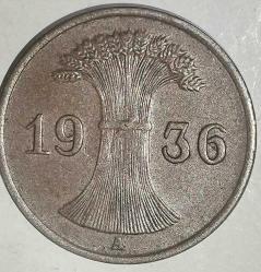 ALMANYA 1936   1 PFENNIG