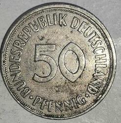 ALMANYA 1966  50 PFENNIG