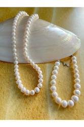 İnci Gerdanlık ve bileklik kolye
