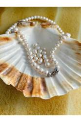 İnci Gerdanlık Gümüş Kolye