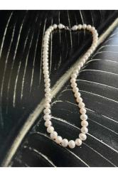 İnci Gerdanlık Gümüş Kolye