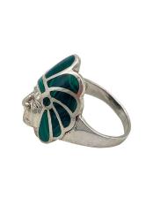 Kızılderili gümüş Yüzük Cheyenne Malahite