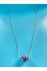 Dünya Senin Doğal Taşlı Gümüş Kolye