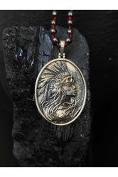 Amazon Savaşçısı Hematit Taşlı Gümüş Kolye
