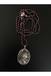 Amazon Savaşçısı Hematit Taşlı Gümüş Kolye