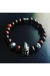 Kızıl Savaşçı Gümüş Erkek Miğfer Bileklik