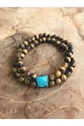 Mat Kaplangözü Taşlı Bileklik