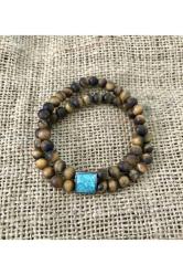 Mat Kaplangözü Taşlı Bileklik