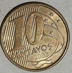 BREZİLYA 2008   10 CENTAVOS