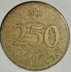 LÜBNAN 2006   250 LİVRES
