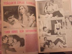 Pazar Haftalık Aktüalite Sinema Tiyatro Müzik ve Magazin Dergisi - 17 Temmuz 1970 - Sayı:721 - Seher Şeniz - Hülya Tuğlu - Yeşilçam'ın çıplak kadınları Tanju Korel için soyunuyor - Fikret Uçak - Necdet Çağlar sinemaya döndü - Turist Ömer sahne ile set arasında parçalanıyor - İlhan Engin - Sadri Alışık - Raik Alnıaçık - Seher Şeniz ''Bu yıl striptizdeki son senem'' - Melike Cemali - Türkiye İş Bankası Reklamı - Göldeki çıplak Ülkü Özen - Yılmaz Köksal - Nihat Ziyalan - Sevda Ferdağ cephesinde değişen bir şey yok! - OMO Deterjan Reklamı - Persil Deterjan Reklamı - Totex Saç Maşası Reklamı - Değişen burnu Hülya Tuğlu'ya şans getirdi - Mine Mutlu başka bir türlü doymuyor - Engin Çağlar - Cengiz Konuk - BİSAN bisiklet reklamı - Melek Görgü'nün ümidi İtalya'da - Yılmaz Güney - Öztürk Serengil - Uğur Güçlü - Selda Alkor aklım fikrim hep sinemada diyor fotoğraf ve haberi - Tam Takım Dergi