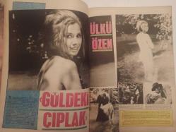 Pazar Haftalık Aktüalite Sinema Tiyatro Müzik ve Magazin Dergisi - 17 Temmuz 1970 - Sayı:721 - Seher Şeniz - Hülya Tuğlu - Yeşilçam'ın çıplak kadınları Tanju Korel için soyunuyor - Fikret Uçak - Necdet Çağlar sinemaya döndü - Turist Ömer sahne ile set arasında parçalanıyor - İlhan Engin - Sadri Alışık - Raik Alnıaçık - Seher Şeniz ''Bu yıl striptizdeki son senem'' - Melike Cemali - Türkiye İş Bankası Reklamı - Göldeki çıplak Ülkü Özen - Yılmaz Köksal - Nihat Ziyalan - Sevda Ferdağ cephesinde değişen bir şey yok! - OMO Deterjan Reklamı - Persil Deterjan Reklamı - Totex Saç Maşası Reklamı - Değişen burnu Hülya Tuğlu'ya şans getirdi - Mine Mutlu başka bir türlü doymuyor - Engin Çağlar - Cengiz Konuk - BİSAN bisiklet reklamı - Melek Görgü'nün ümidi İtalya'da - Yılmaz Güney - Öztürk Serengil - Uğur Güçlü - Selda Alkor aklım fikrim hep sinemada diyor fotoğraf ve haberi - Tam Takım Dergi
