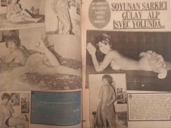 Pazar Haftalık Aktüalite Sinema Tiyatro Müzik ve Magazin Dergisi - 11 Eylül 1970 - Sayı:729 - Selma Güneri - Meltem Mete - Şantöz Gülay Alp - Soyunan şarkıcı Gülay Alp İsveç yolunda - Sahnenin Liraları Güzel Ama - Arzu Okay aranılan isim oldu - Safa Önal - Ayhan Işık - Salih Güney - Zühal Aktan - Seher Şeniz'i Yeşilçam paylaşamıyor - Ursula Andress - John Derek'den kurtulup Belmondo'ya sığınan Ursula değişik bir kadın oluvermişti - Belgin Doruk 7 ay sonra tekrar kamera önünde - Nebahat Çehre küpü dolduradursun - Nebahat Çehre - Yeşilçam İzmir'i sallıyor - Sadri Alışık - Çolpan İlhan - Kerem Alışık - Ayfer Feray - Nilüfer Koçyiğit - Fatma Girik - Lolita annesiyle barıştı - Tursil Deterjan Reklamı - Adnan Şenses'le Ülkü Özen'in oynadıkları fotoroman tamamlandı - Engin Çağlar - Kayıp aktör bulundu - Birsen Kaya fotoğraf ve haberi - Tam Takım Dergi