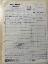 DEKOR MALZEMELERİ FATURASI - 24 EKİM 1995 - BURAK TİCARET - TAHİR COŞKUN - BİLİMUM NALBURİYE - BEYAZIT, İSTANBUL - KEMAL FİLM, M.KEMAL SEDEN - BEYOĞLU, İSTANBUL - ISLAK İMZALI, KAŞELİ   21 x 29 cm EBATLI ORİJİNAL FATURA