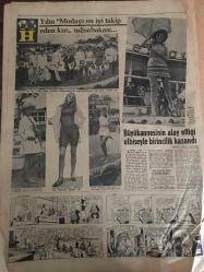 HÜRRİYET GAZETESİ  20 MAYIS 1967 YIL :20 SAYI :6844----Sunay ın mesajı : Hak ve Hürriyet  Silahla ,Sopayla Değil  ,Fikirle İmanla Korunur ---Kıbrıs ta Dr.Küçük ün 3 yakın  arkadaşının evinde  dinamit patlattılar ----Katil Bulgar ı  öldürdüğü için 45 gün  izni  hak etti --Cani Bulgar Vurulduğu Ormanlıkta Gömüldü --Feyzioğlu :Pek çok il teşkilatı ilan edilmeye hazır durumda dedi ----Mısır -İsrail sınırında  harp  tehlikesi var ---Elini kolunu  sallaya sallaya  trene  binip  Bakırköy den  Sirkeci ye  geldi ---Gençlik ve Spor Bayramı Dün Parlak Törenle Kutlandı ---Belediye de ki mimarların proje  çizmeleri şikayete yol açıyor ---Sigara kağıdında  çok zehirli bir madde var ---Hastaneye alınmayan kadın sokak ortasında  doğum yaptı ---Fenerbahçe -Vefa karşılaşıyor ---5 Güreşte 4 Galibiyet Aldık --Kılıç istifa etti ,fakat makamını  terk  etmiyor ---Can a Beşiktaş da talip ---Yılın Modayı en iyi  takip eden kızı  müsabakası ---Büyükannesinin  alay ettiği elbiseyle  birincilik kazandı ---