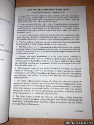 INFORMATİON FOR THE GUIDANCE OF MEMBERS OF THE CRAFT / U.G.L. / İNGİLİZCE KİTAP (ZANAAT ÜYELERİNE REHBERLİK İÇİN BİLGİLER)